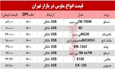 نرخ انواع ماوس در بازار؟ +جدول