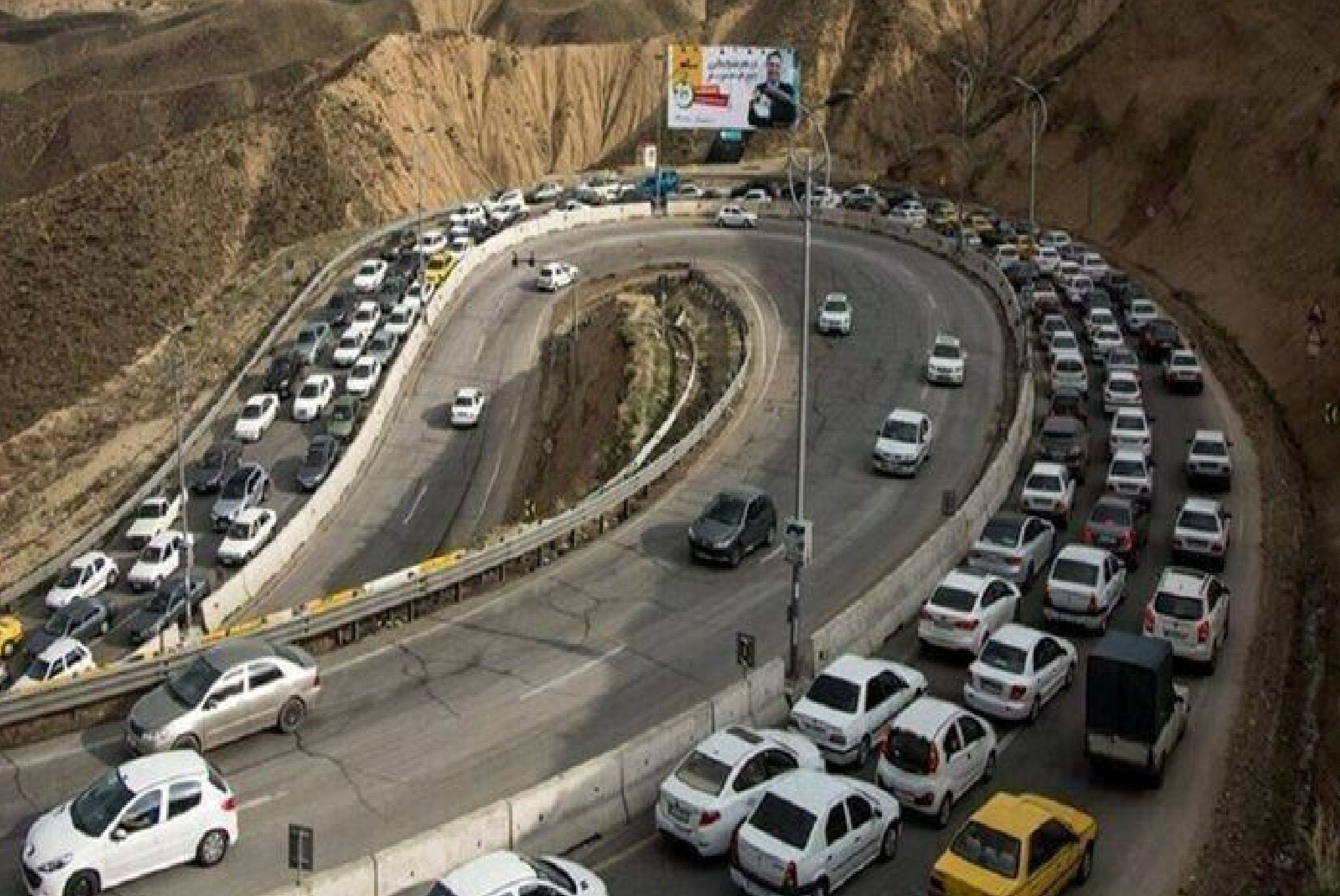 جاده چالوس دوطرفه شد