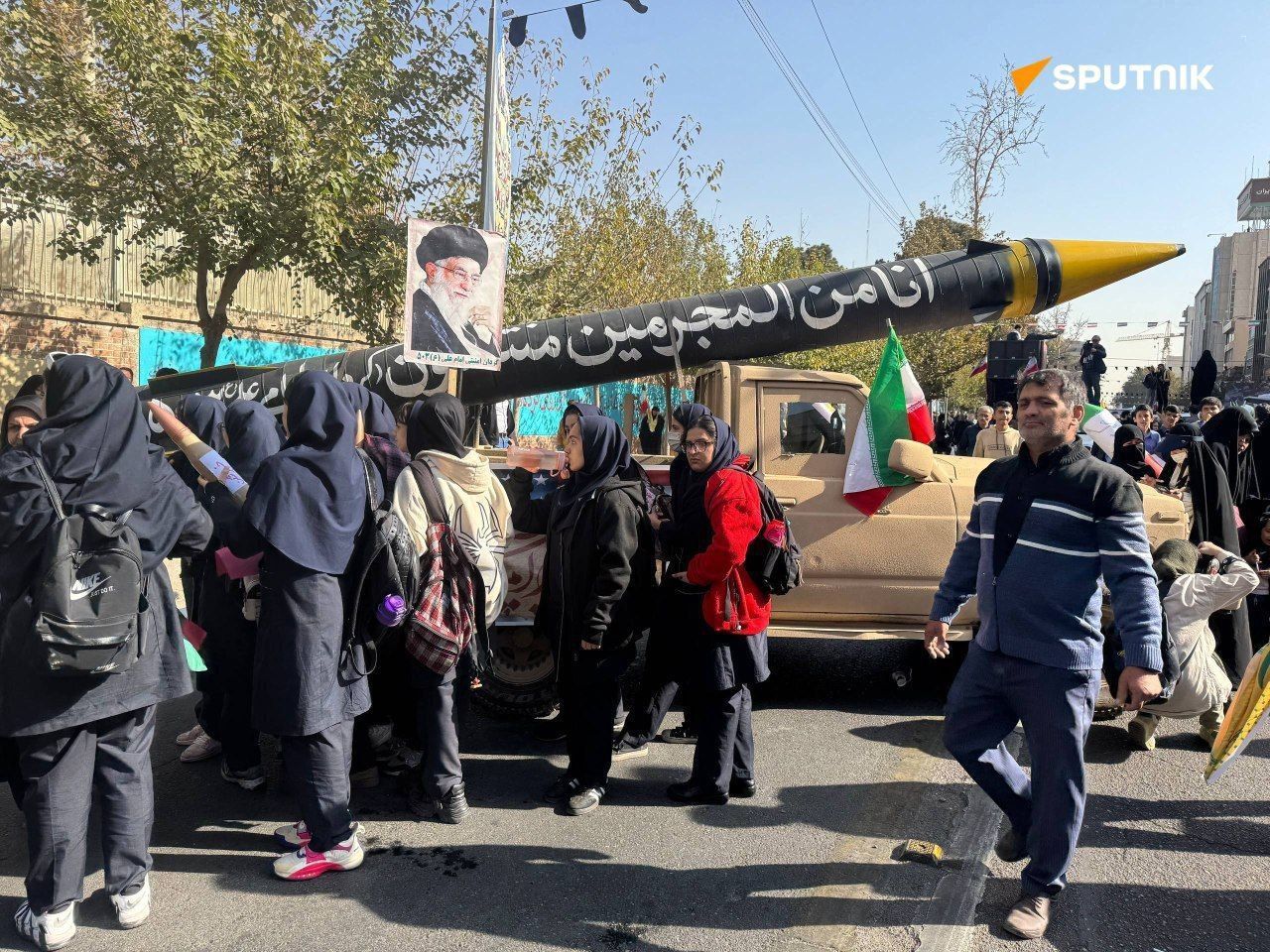 تصاویر خبرگزاری اسپوتنیک روسیه از راهپیمایی امروز در تهران