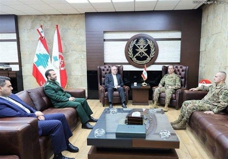 دیدار سفیر ایران با وزیر دفاع و فرمانده ارتش لبنان