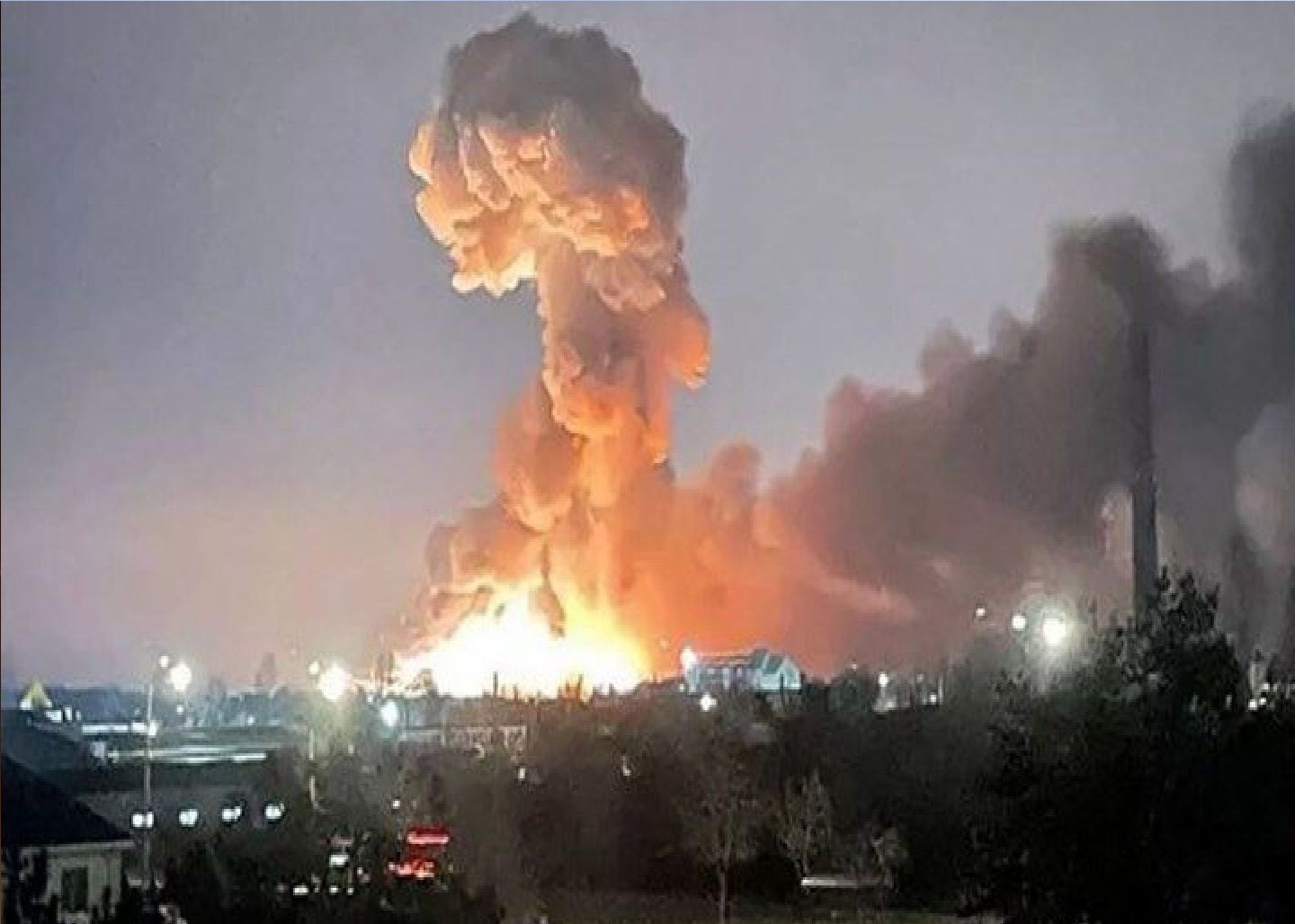 حمله اوکراین به تاسیسات نفتی در شمال مسکو