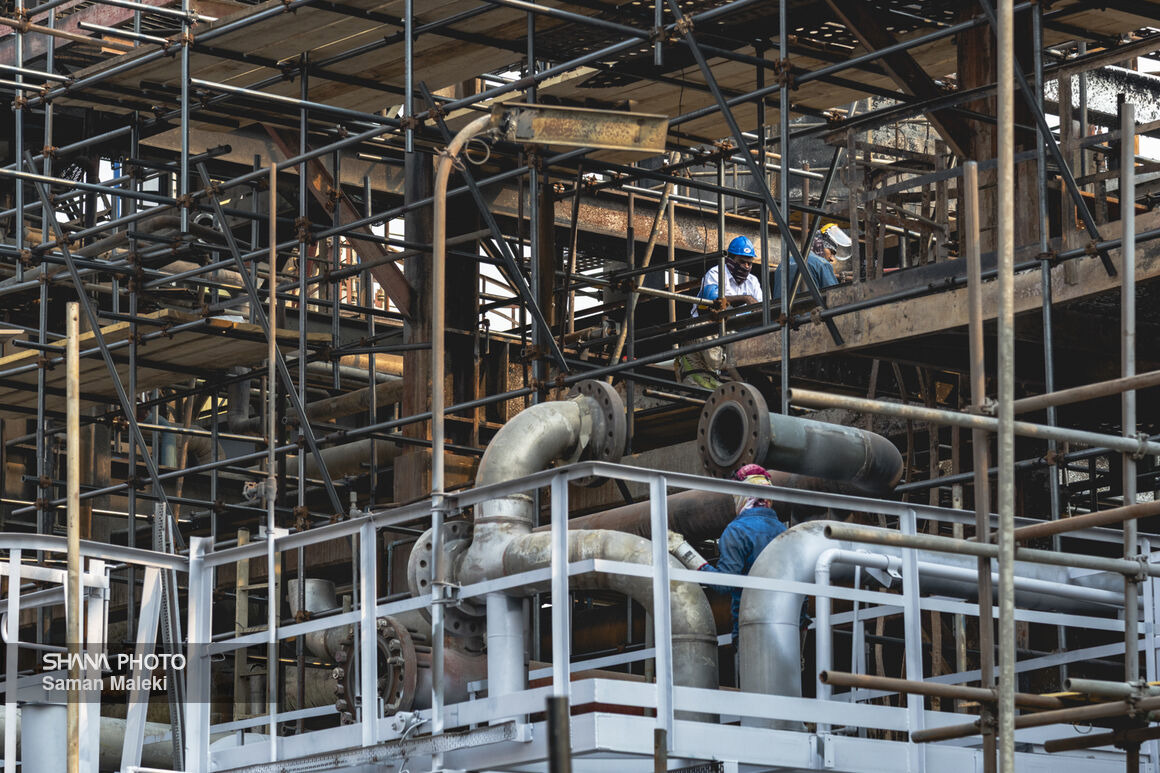 واحد آسیب‌دیده فجر جم به مدار تولید بازگشت