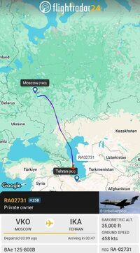 فرود شبانه جت مسافری کوچک روسی در تهران؟