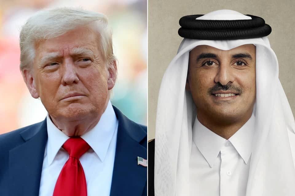 امیر قطر با ترامپ درباره تنش‌های منطقه گفت‌و‌گو کرد