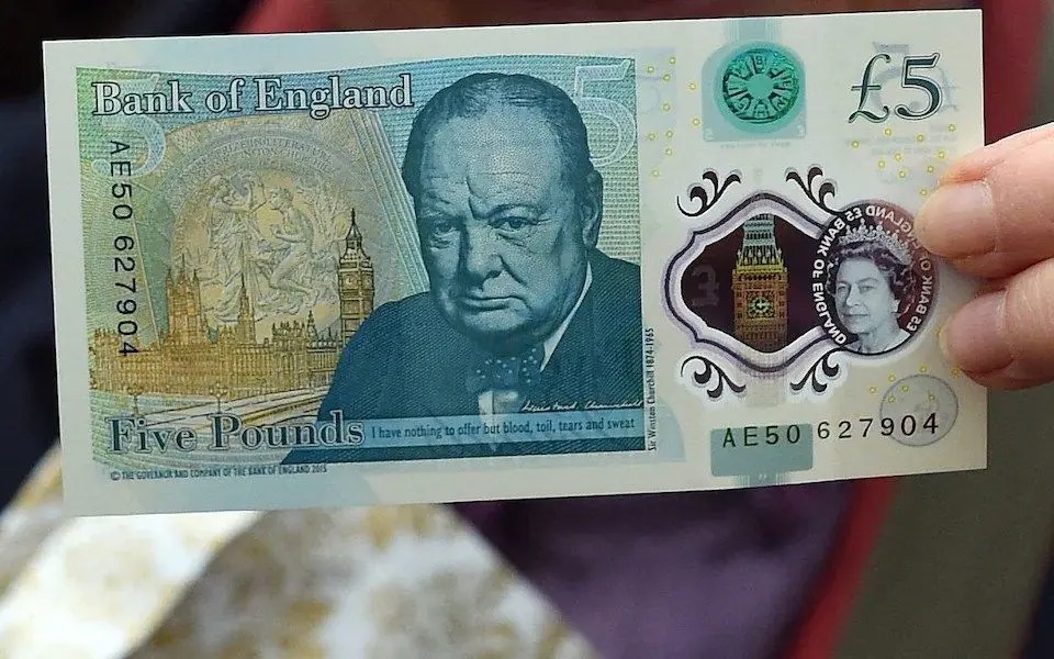 حذف عکس چرچیل از روی اسکناس‌ها به دلیل امنیتی!