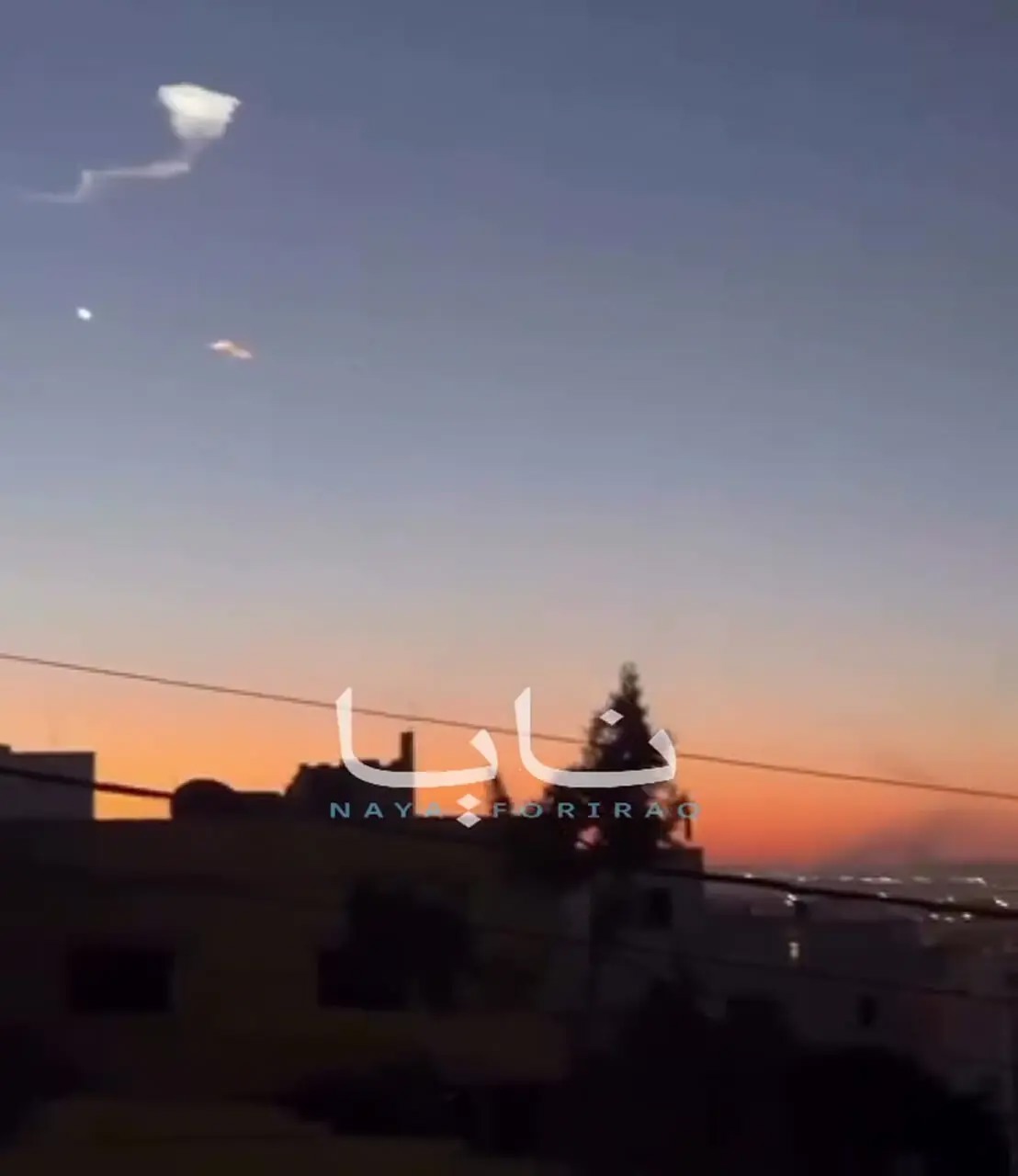 بلند شدن دود از پایگاه هوایی موفق السلطی در اردن+فیلم