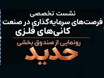 معرفی فرصت‌های صنعت کانی‌های فلزی و رونمانیی از صندوق بخشی حدید