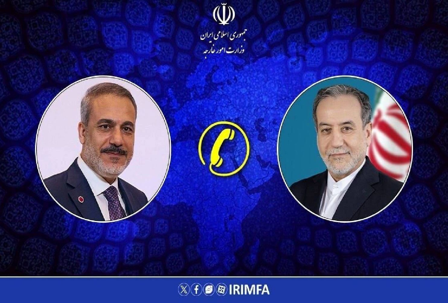 فیدان با عراقچی تماس گرفت