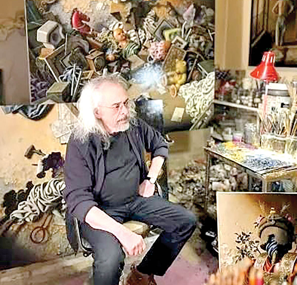 رونمایی از آثار نقاش فقید
